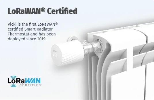 VICKI LoRaWAN® Heizkörperthermostat Robust weiß MCLIMATE