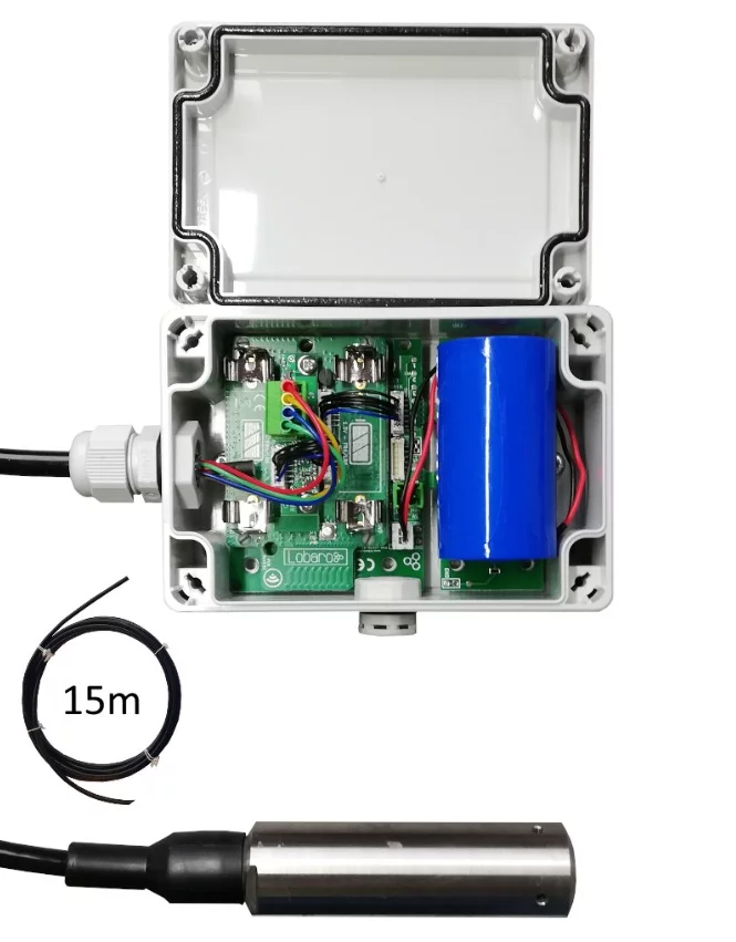 Level sensor I2C to LoRaWAN L868 Lobaro