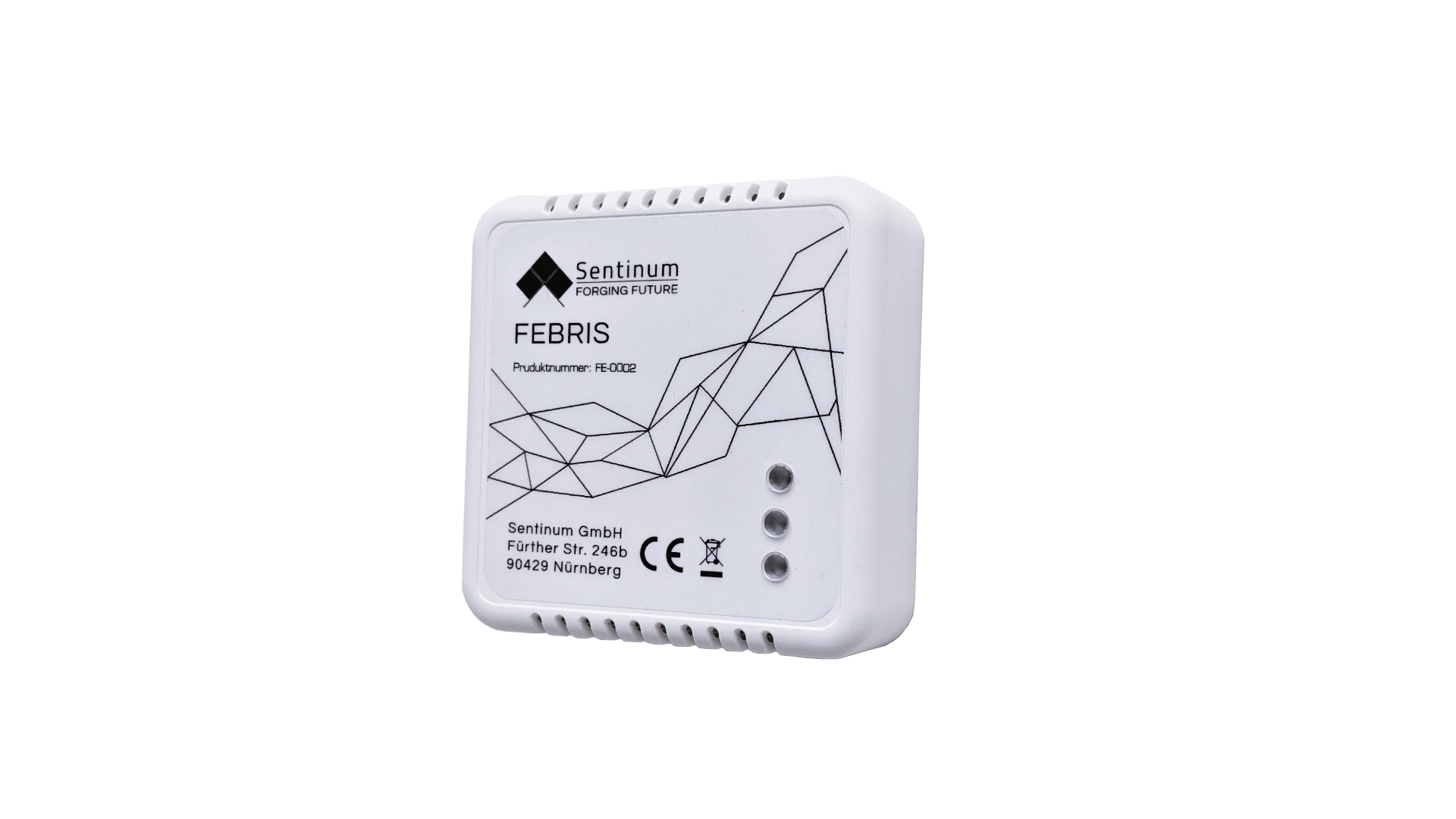 Sentinum CO2 Luftqualitätsampel FEBRIS LoRaWAN® Vorderansicht