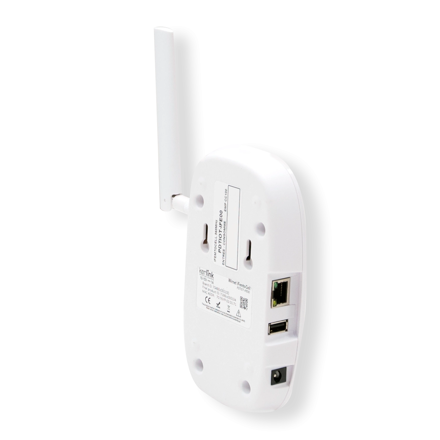 Kerlink Wirnet iFemtoCell LoRaWAN® Indoor Gateway von schräg hinten