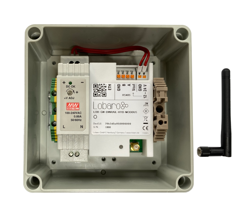 Hybrid Modbus Gateway ext. Power 230V Lobaro
